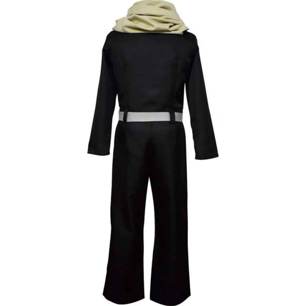 my hero academia aizawa shouta costume back view scarf and belt
