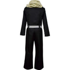 my hero academia aizawa shouta costume back view scarf and belt