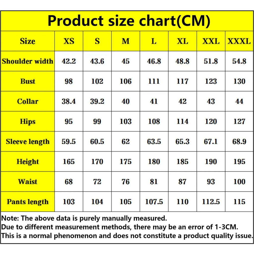 mha aizawa shouta cos outfit size table measurement in centimeters