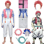 akaza complete cosplay set including pink spiky wig