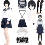 amanai riko cosplay suit, jujutsu kaisen sailor costume and braided wig
