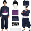 aoi todo cosplay full set, jujutsu kaisen costume and black bun wig