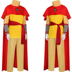 left and right side full body shots of aang cosplay costume