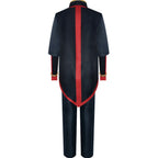 black red fire nation cosplay outfit back side full view