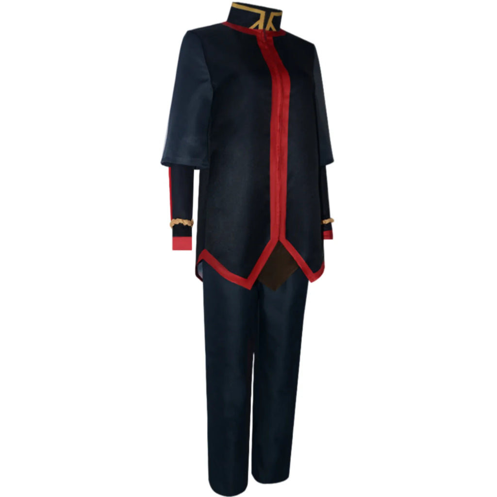 fire nation cosplay uniform left side full body shot