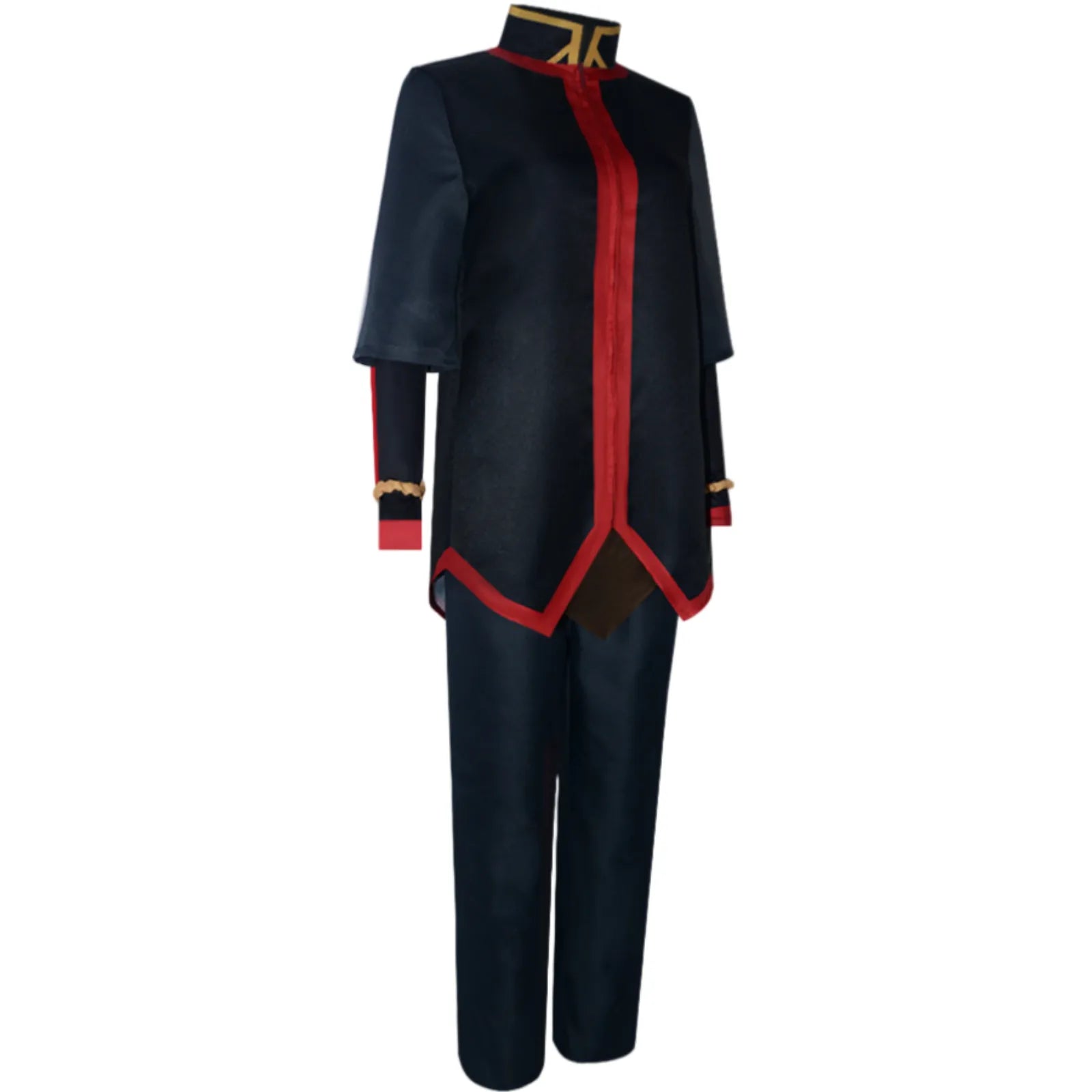 fire nation cosplay uniform left side full body shot