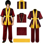 avatar the last airbender zuko fire nation cosplay costume components display