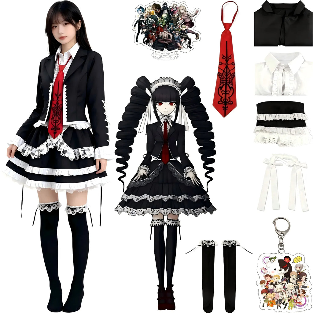 celestia ludenberg cosplay costume with accessories