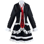celestia ludenberg lolita cosplay costume front