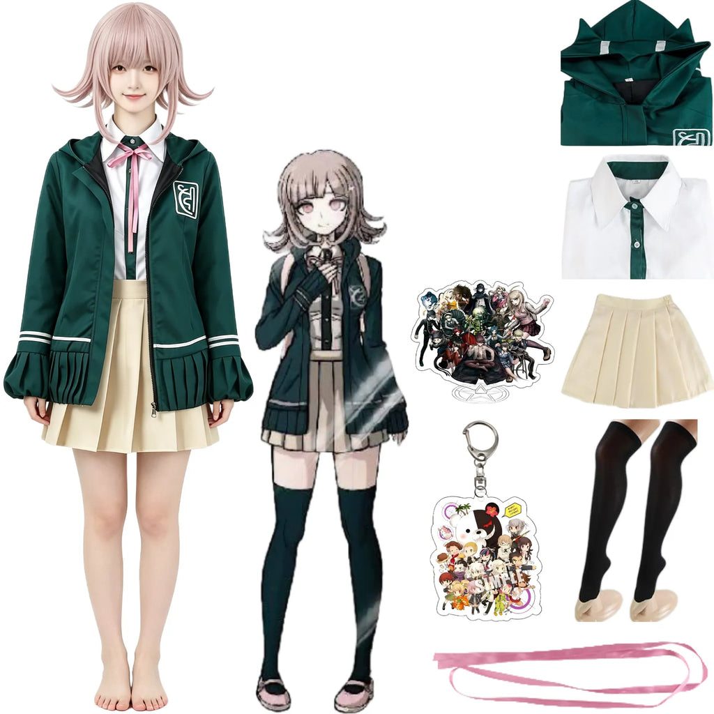 chiaki nanami cosplay outfit with accessories