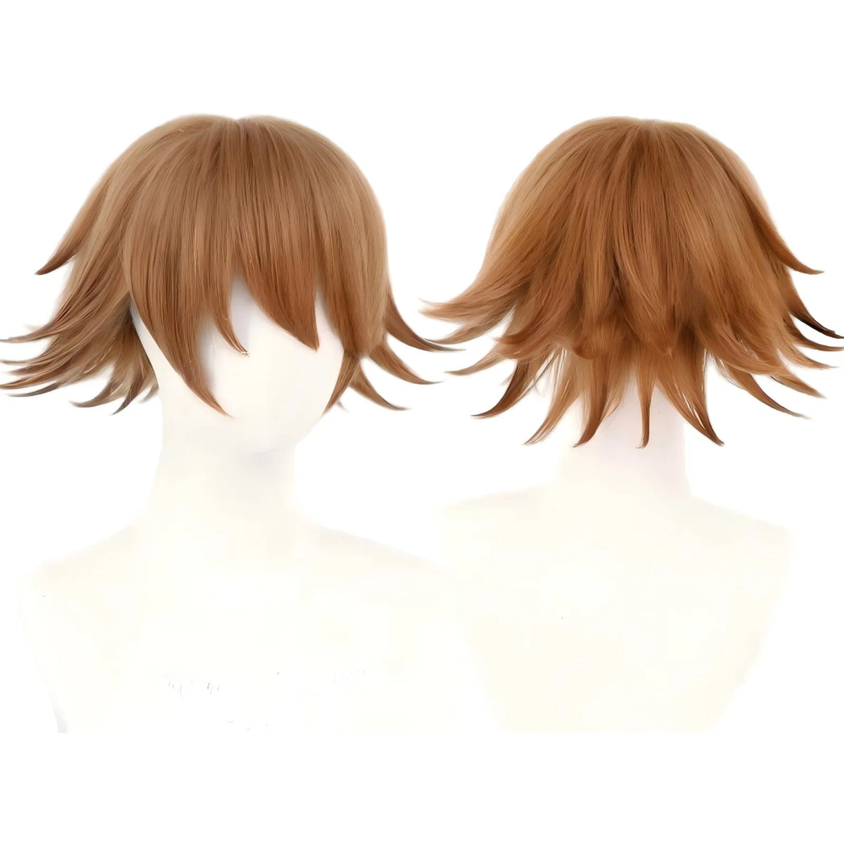 brown spiky short wig for chihiro fujisaki cosplay