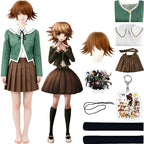 chihiro fujisaki cosplay suit and brown wig display