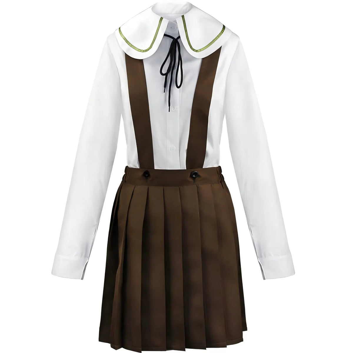 chihiro fujisaki cosplay white shirt and brown pleated skirt