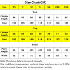 size chart for choso cosplay costume, measurements in centimeters