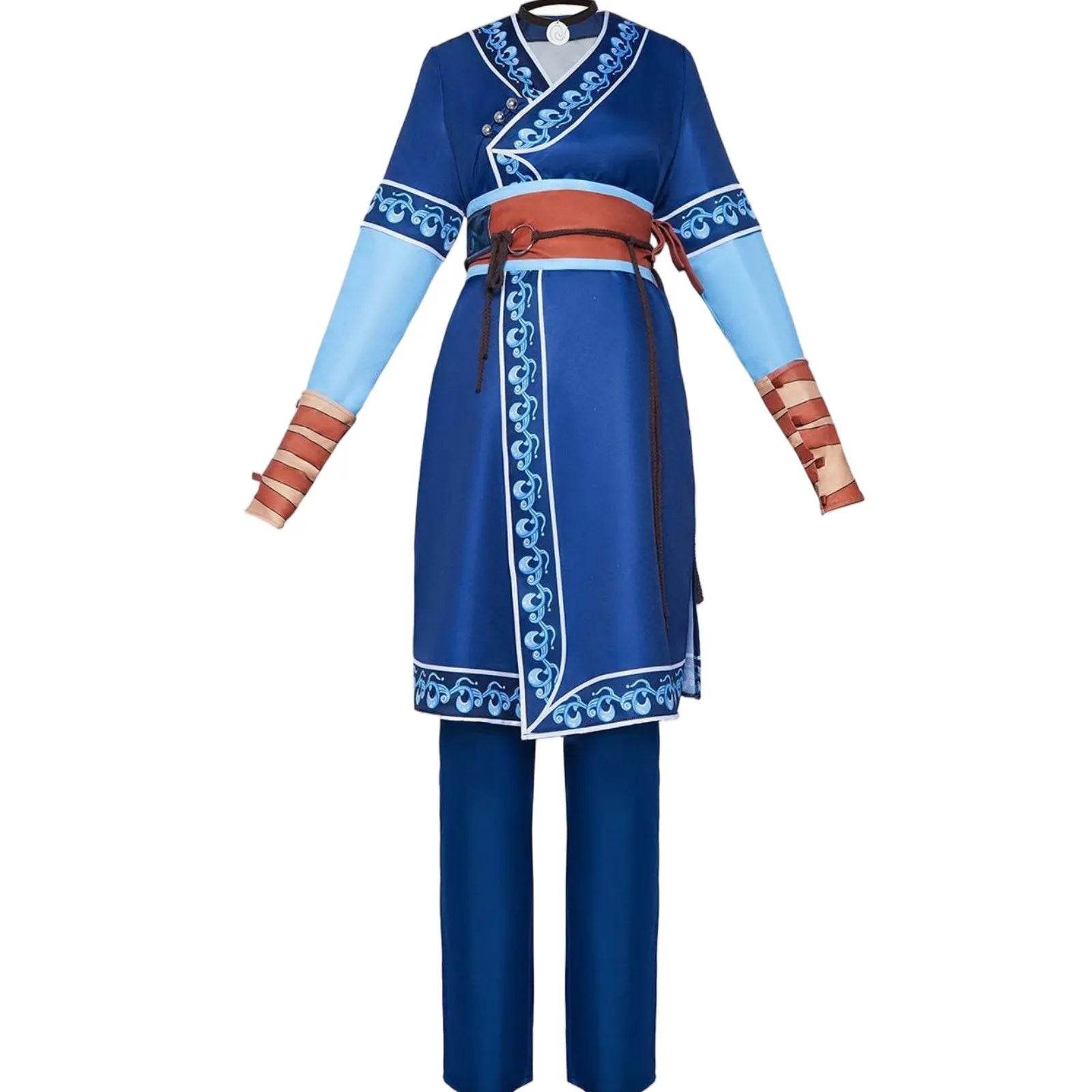 standard front shot katara water tribe blue cosplay costume complete set