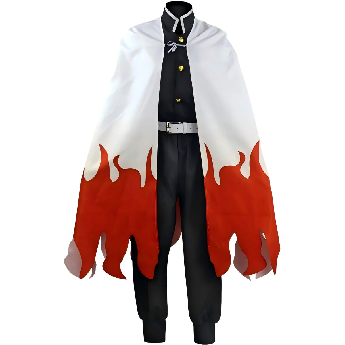 full rengoku cosplay costume mannequin front shot