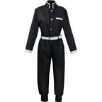 black demon slayer corps uniform cosplay top and pants