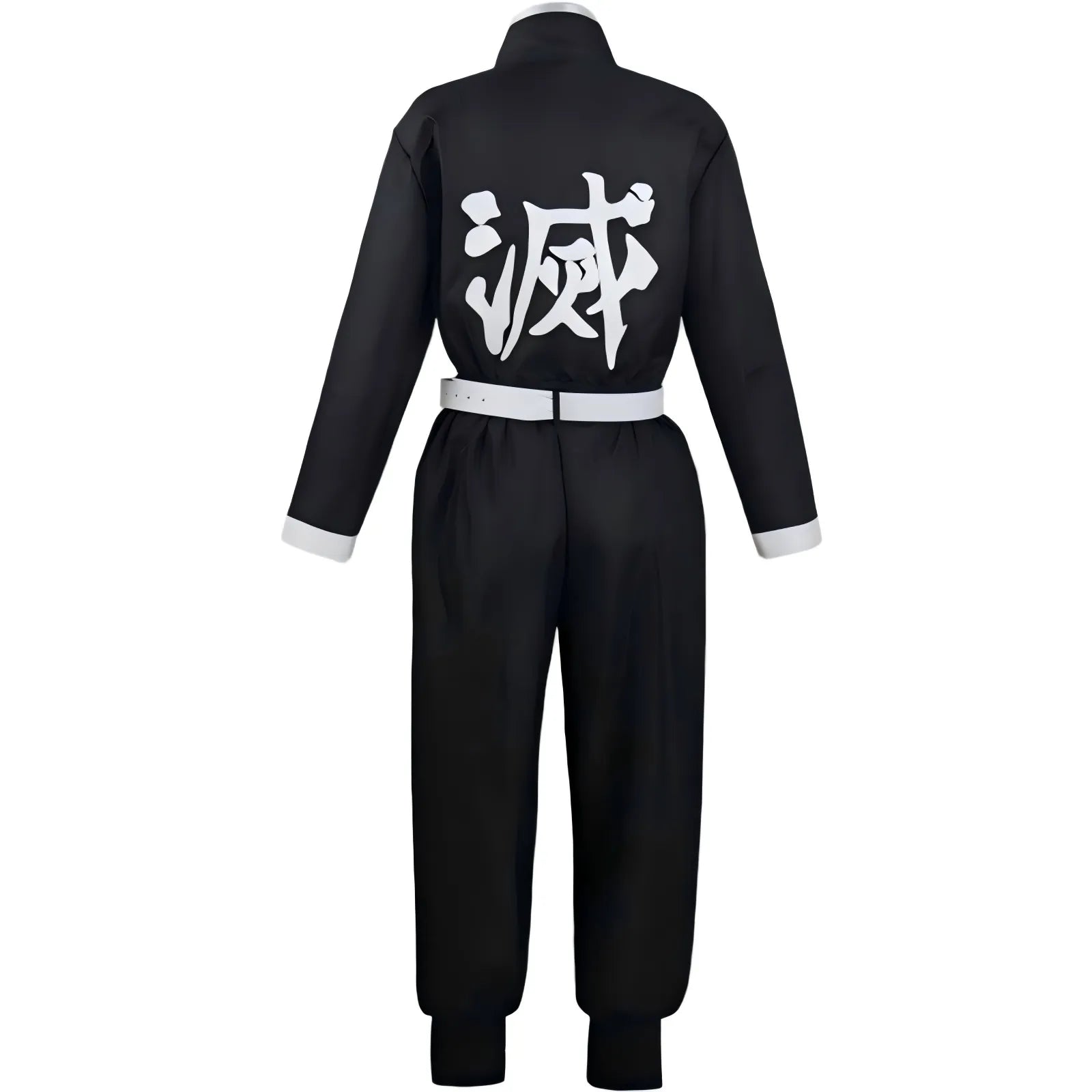back of demon slayer uniform with destroy kanji character