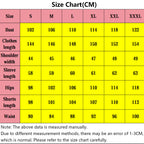 size chart for dracule mihawk cosplay costume, measurements in cm, size s to xxxl