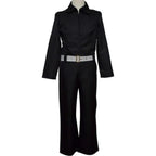 mha aizawa shouta cosplay black one-piece jumpsuit front display