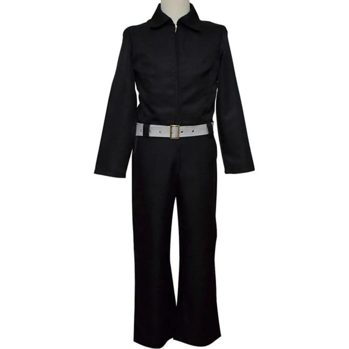 mha aizawa shouta cosplay black one-piece jumpsuit front display