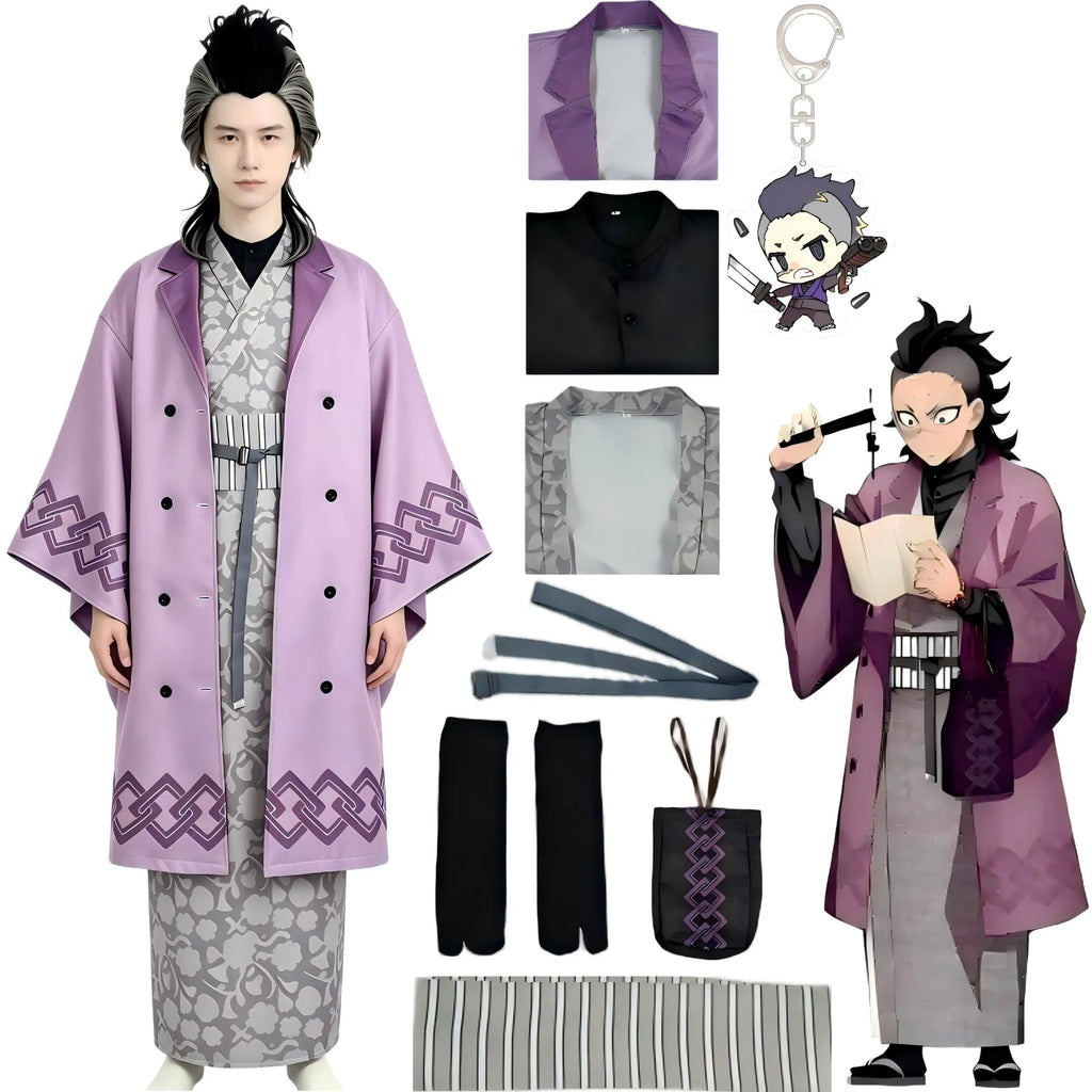genya shinazugawa full cosplay costume with accessories