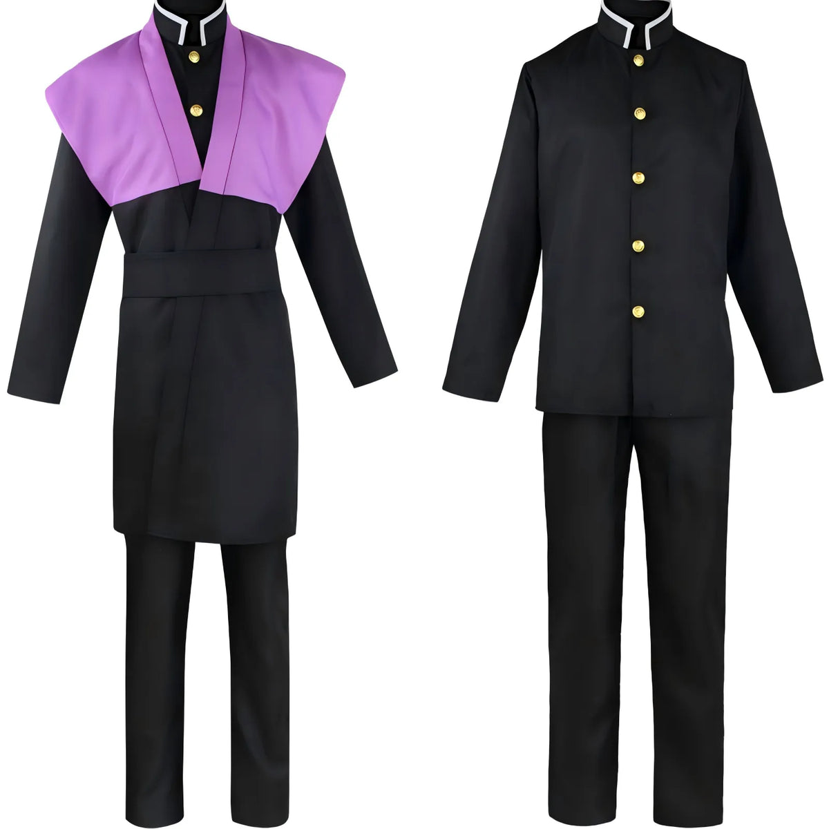 genya shinazugawa cosplay full outfit vs basic uniform comparison