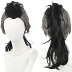 genya shinazugawa cosplay wig front and back display