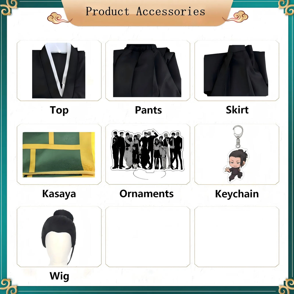 product accessories list for geto suguru cosplay