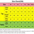 size measurement chart for geto suguru cos outfit