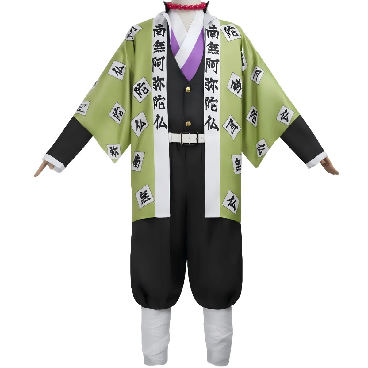 full front display gyomei himejima demon slayer cosplay costume