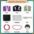 gyomei himejima cosplay costume accessories breakdown chart