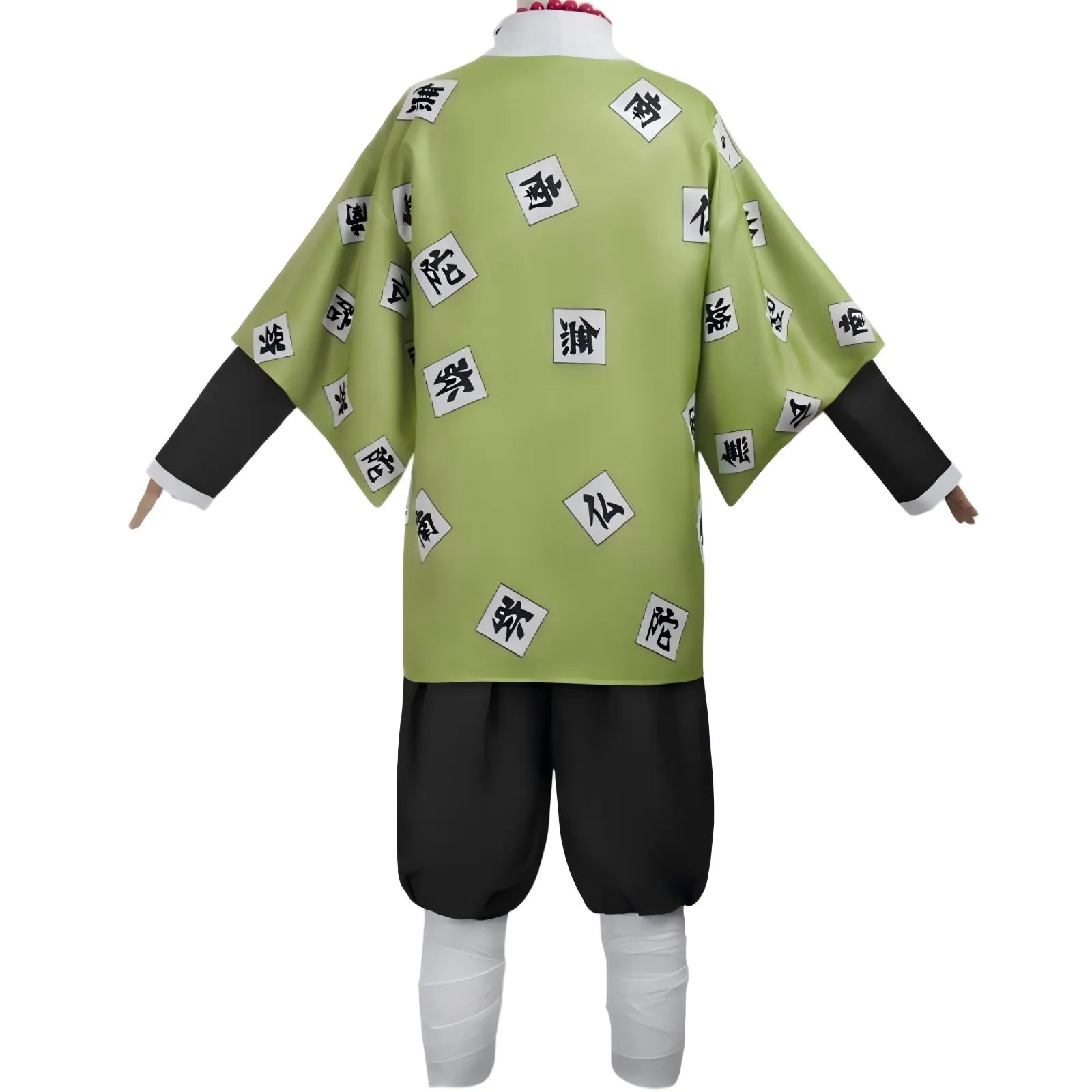 back view of gyomei himejima demon slayer cosplay costume