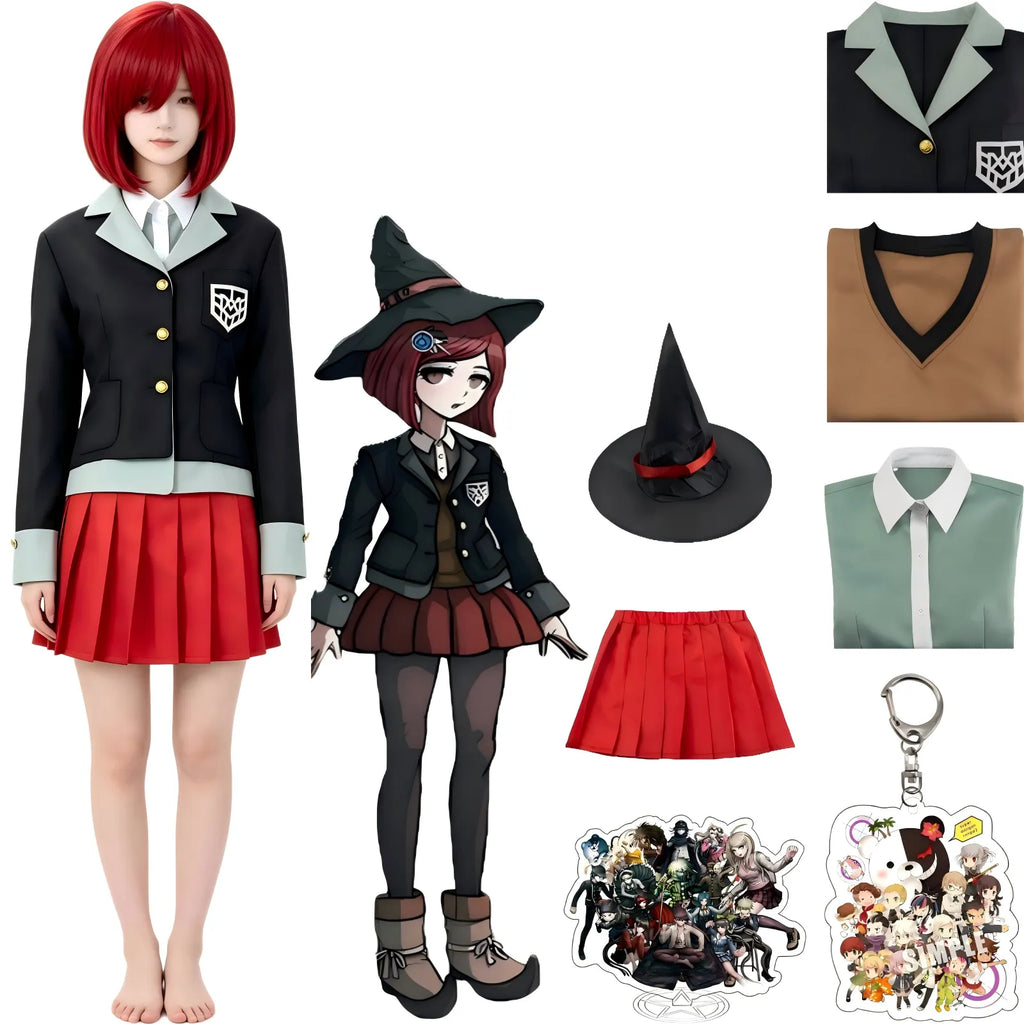 himiko yumeno cosplay outfit with wig and accessories