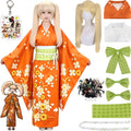 hiyoko saionji cosplay kimono set including wig and accessories