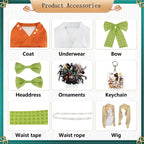 all accessories included with hiyoko saionji cosplay costume