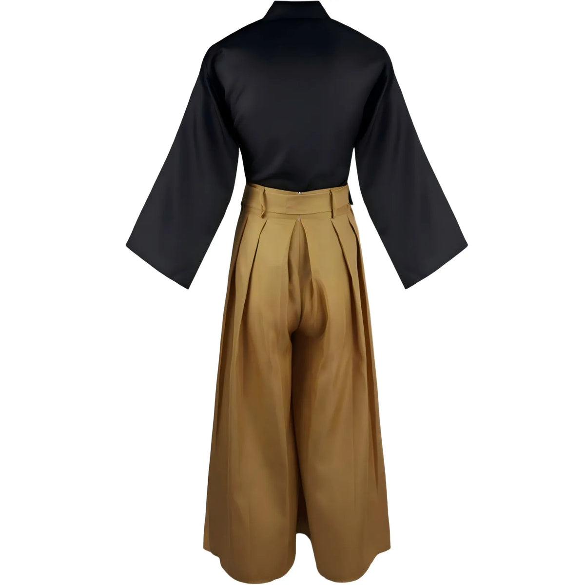 back view of hotaru haganetsuka cosplay inner top and hakama pants