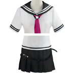 ibuki mioda cos sailor shirt and black pleated skirt