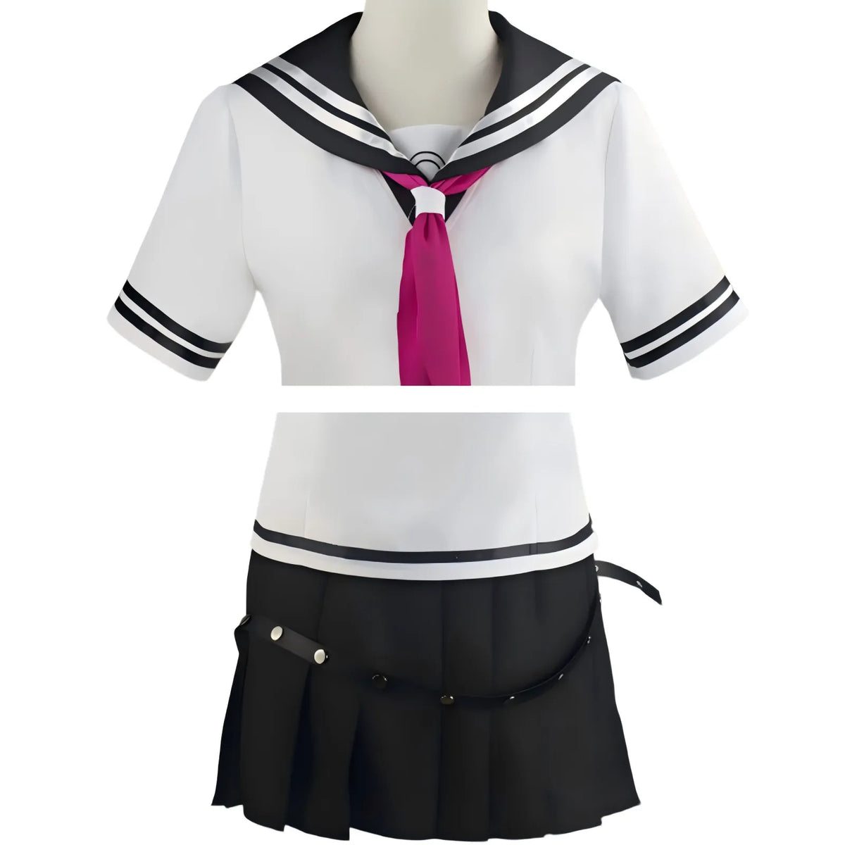 ibuki mioda cos sailor shirt and black pleated skirt