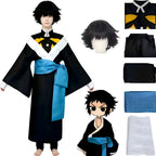 kaigaku cosplay set including black messy wig