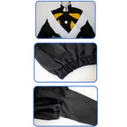 close‑up details of kaigaku cosplay clothing fabric