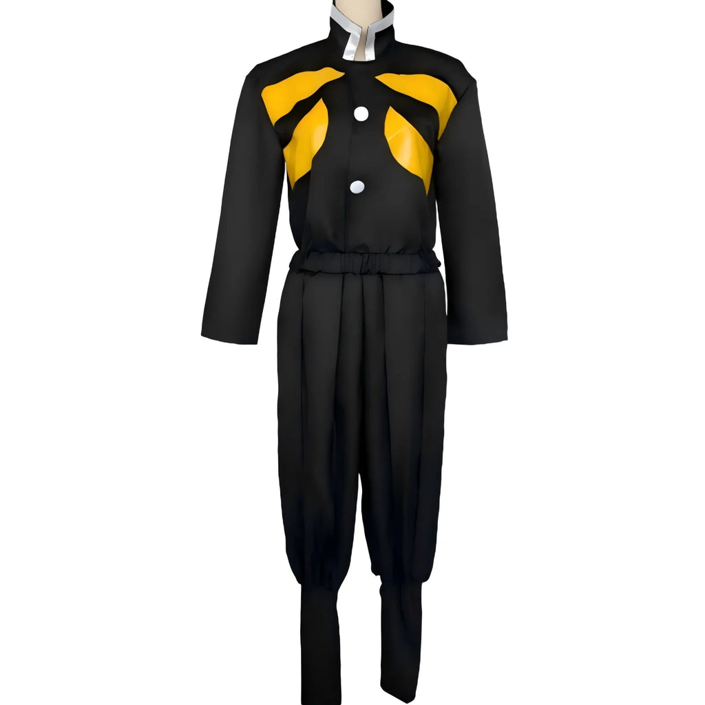 kaigaku black inner shirt and loose cosplay trousers