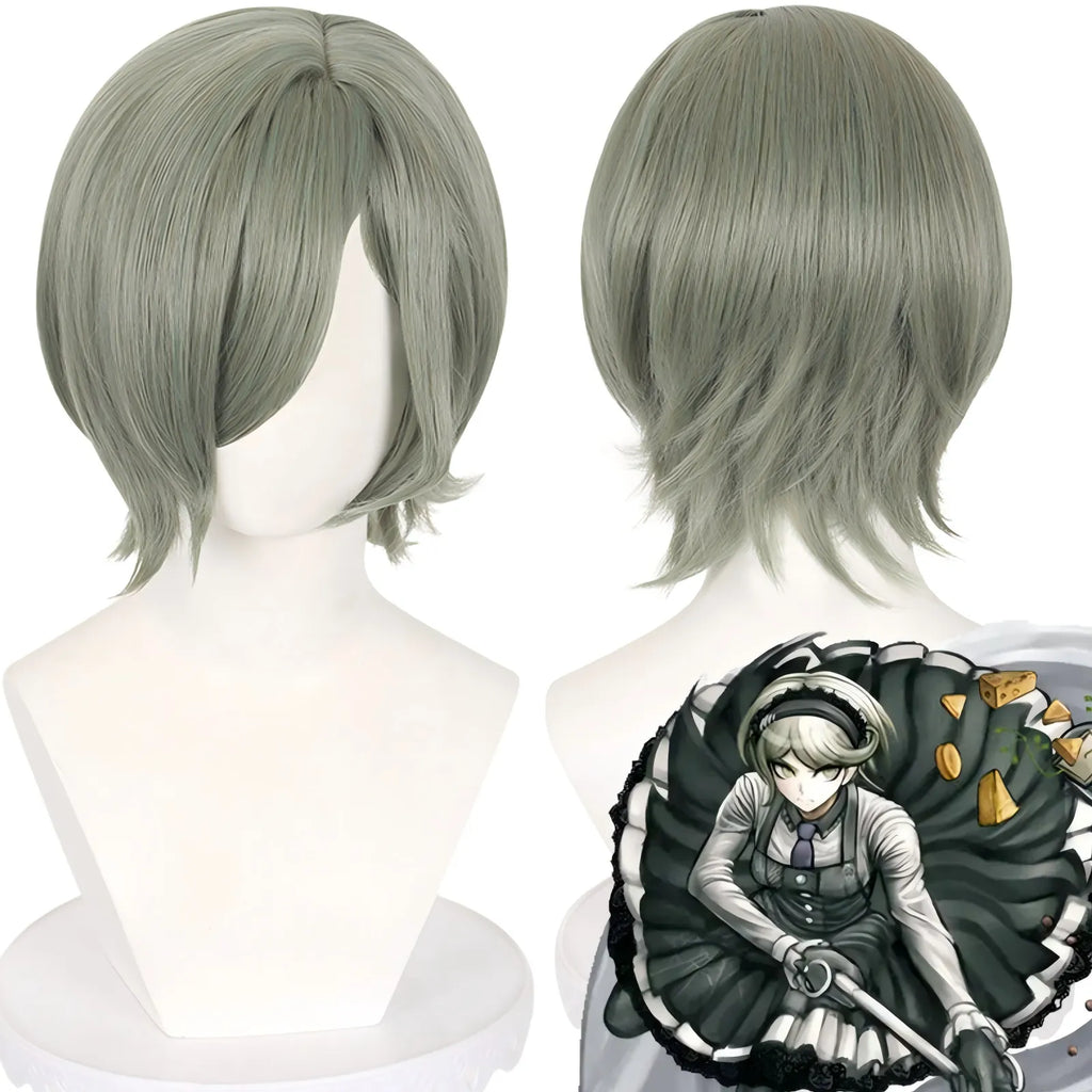 grey short wig for kirumi tojo cosplay