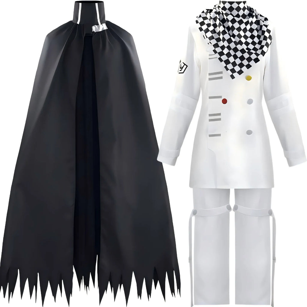 kokichi oma cos black cape and white costume set