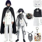 kokichi oma cosplay outfit with cape and accessories