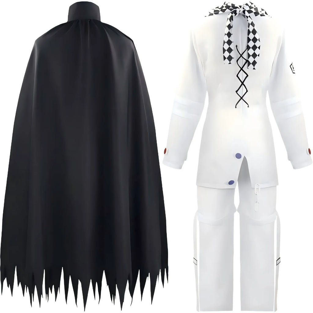 kokichi ouma cosplay costume back view with cape