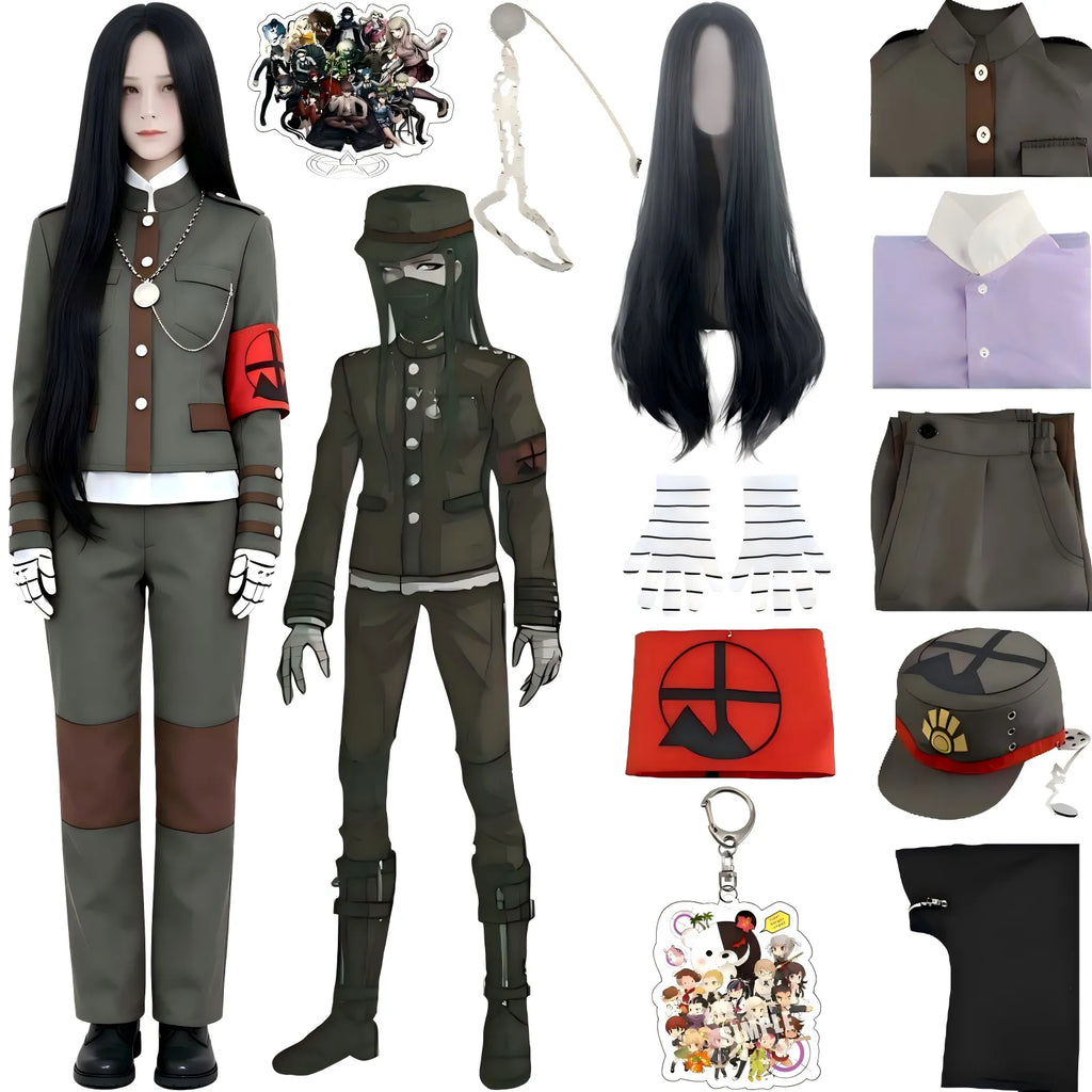 korekiyo shinguji cosplay uniform set including wig and accessories