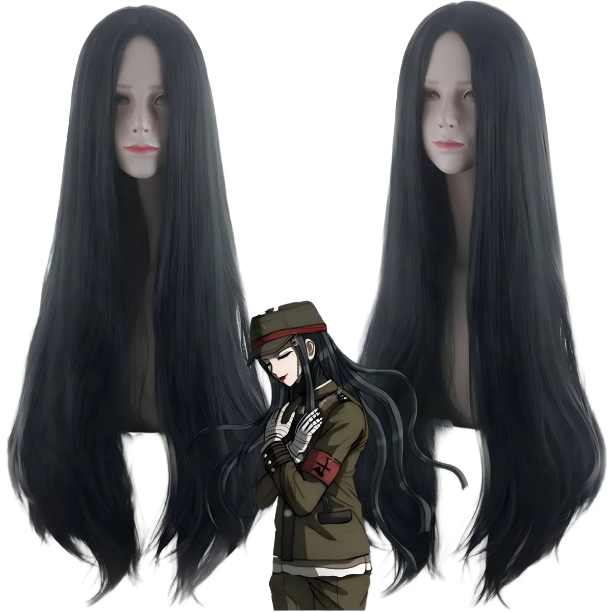long black wig for korekiyo shinguji cosplay