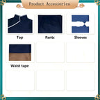 Korra cosplay set accessories, top, pants, arm sleeves, waist tape