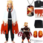 kyojuro rengoku cosplay full set with wig and accessories